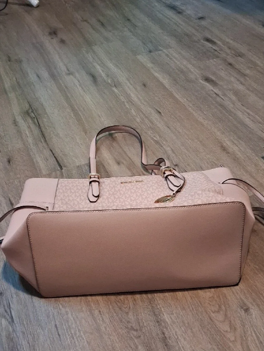 Michael Kors Blush Logo Tote with Gold Hardware